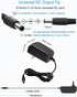 DC 12V 2A Power Adapter 24W AC to DC 12 Volt 2 Amp Power Supply with 4.6ft Cord for LED Strip Light CCTV Camera