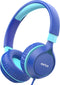 EarFun S1 Kids Headphones, Foldable Wired On-Ear Headphones with 85dB Volume Limit for School, Travel, Boys, Girls
