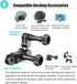 Aluminum Ball GoPro Handlebar Mount, 360 Rotation and Lock Any Direction, Shock-Resistant, Compatible with GoPro Hero