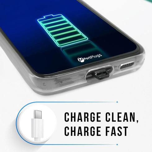 USB-C Plugs 10-Pack, Easy-Grip Design, Compatible with Samsung Galaxy S24-S20, iPhone 15, MacBook, Pixel, Blue