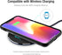 TOZO W1 Wireless Charger, 10W Qi-Certified Fast Charging Pad for iPhone 15 14 13 Series, Samsung Galaxy