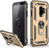 LUMARKE Galaxy S9 Case, Military Grade Protective Phone Cover, Pass 16ft Drop Test with Magnetic Ring Kickstand (Gold)