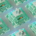 kutethy Gateron Cap Anniversary Keyboard Switches, 5 Pins Blue Green Pre-lubed for Gaming MX Mechanical Keyboard (36