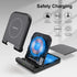 Wireless Charger for Samsung Z Flip 6 - 2 Pack, Foldable Wireless Charging Stand for Galaxy Z Flip Series, No Adapter