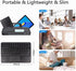 Wireless Bluetooth Keyboard with Touchpad, 10inch Portable Rechargeable Slim Keyboard for iPad/iOS/Android Devices