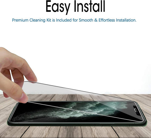 Ferilinso 3 Pack Screen Protector for iPhone 11 Pro Max & Tempered Glass Camera Lens Protectors - Ultra Phone Case