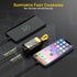 10000mAh Portable Charger, 22.5W Fast Charging Small Power Bank, Transparent External Battery Pack, Input/Output