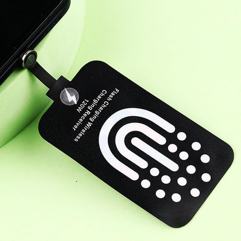 Type C Charging Receiver - 120W Magnetic/5W Dual Purpose USB C Charger Adapter for Galaxy A51 A40 A20E