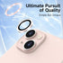 YWXTW for iPhone 15 Plus/iPhone 15 Camera Lens Protector, Glitter Metal Ring Tempered Glass