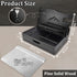 Nightstand Organizer for Men, Large Drawer Phone Docking Station, Bedside Organizer for Apple Watch, Black Wood