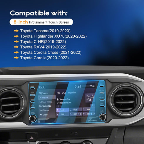 2019-2021 2019-2022 2023 RAV4 8-Inch 2019-2023 RAV4 (8-Inch) LFOTPP Corolla Cross Car Navigation Screen Protector