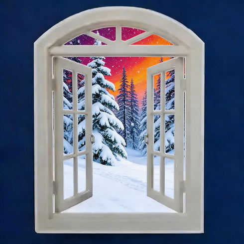 Generic (1, Creative Window Frame Photography Prop, Lightweight & Portable Photo Framing Prop, Classic Minimalist