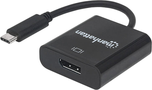 MANHATTAN Super High Speed USB 3.1 Type-C-DisplayPort Converter Connector/Converter Black