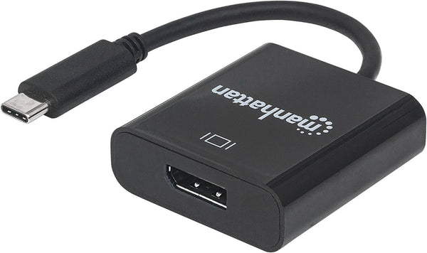 MANHATTAN Super High Speed USB 3.1 Type-C-DisplayPort Converter Connector/Converter Black