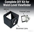 Generic Set 2.4 2.4 DIY Waist-Level Viewfinder Kit with Fresnel Lens, Portable Optical View Finder for Creative