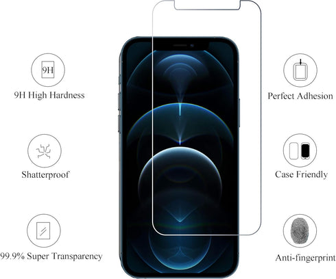 Ailun Glass Screen Protector for iPhone 12 pro Max 2020 6.7 Inch 3 Pack Case Friendly Tempered Glass