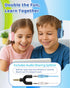 6+, 2 Pack 98dB Kids Headphones for School, Ages with Splitter, Safe Volume, Fun Colors, Perfect for Sharing at Home