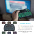 Mini Wireless Keyboard with Touchpad Mouse, 2.4GHz Portable Handheld Keyboard, RGB Backlit, Rechargeable Battery