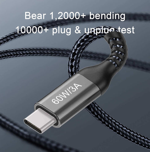 USB-C to USB-C Cable (15FT 2PACK 60W) Long Cable, Fast Charging Cord for iPhone 15 Pro/Samsung Galaxy S23/Google Pixel