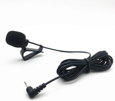 Car Microphone Stereo 3.5mm Jack Assembly Mic, Compatible with Kenwood, Boss, Corehan, Power Acoustik, JVC, Sony,