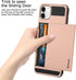Vofolen iPhone 12 Case 5G Wallet Cover - Credit Card Holder Slot, Anti-Scratch Dual Layer Protective, Rose Gold