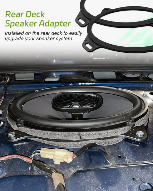 6x9 Inch Rear Deck Speaker Adapter Spacer Ring for Toyota Camry 2002-2011, Corolla 2003-2013, Solara 2004-2009