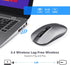 LeadsaiL Rechargeable Wireless Computer Mouse - 2.4G Portable Slim Cordless Mouse with 5 Adjustable DPI Levels for