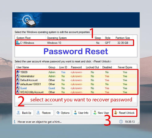 32GB Bootable Windows 10&11 USB Driver 3.2Gen, Reinstall Windows, Reset Password, Compatible with All Brands
