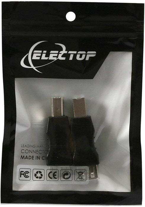 ELECTOP 2 Pack USB 2.0 A Female to USB B Print Male Adapter Converter