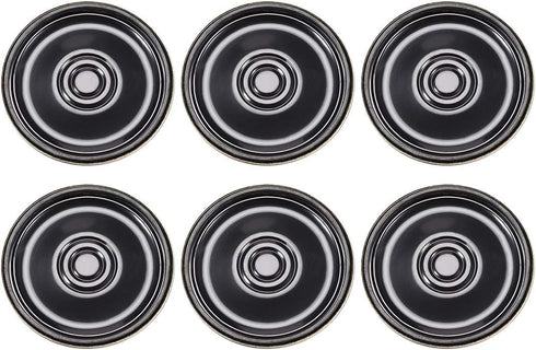 uxcell 0.5W 8 Ohm Micro Internal Speaker Magnet Loudspeaker, 30mm Dia, 6pcs