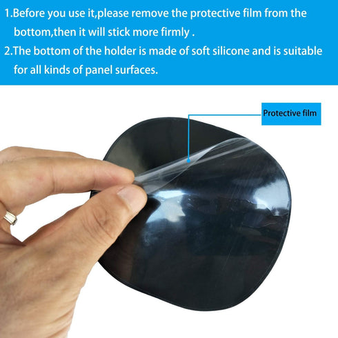 Car Cell Phone Holder Dashboard Mount Anti-Slip Silicone Pad Compatible with iPhone, Samsung, Android Smartphones