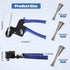 Metal Zip Tie Tool, Adjustable Fastening and Cutting Stainless Steel Cable Tie Gun with 150pcs Metal Zip Ties