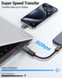 USB C to USB Adapter Pack of 4, Male to USB 3.0 Female Compatible with MacBook Pro 2020, iPad Pro 2020, Black
