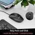Wired Keyboard and Mouse Combo, Macally Slim Full Sized Ergonomic USB for Laptop and Desktop