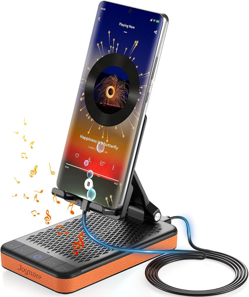 Joymate Gifts for Men and Women, 5000mAh Charging Phone Stand with Bluetooth Speaker