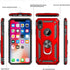 LeYi Heavy Duty iPhone XR Protective Case - Military-Grade Shockproof Case with Ring and 2PCS Screen Protector, Red