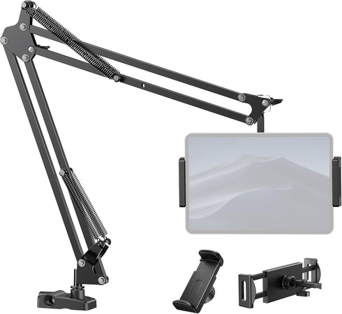 InnoGear Adjustable Tablet Stand, Phone Holder Mount for Desk Bed with 2 Clamps and Swivel Ball Head