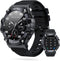 Goodatech Military SmartWatch 1.39" for Men Women, Phone Call, 5ATM IP68 Waterproof, Fitness Tracker, Black