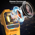 INFURTURE Clip on Bluetooth Speaker with RGB/Flashlight, Wearable Waterproof Shower Speaker Bathroom Speakers Built