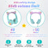 Riwbox CF9 Cat Ear Kids Bluetooth Headphones with LED Light, Safe 85dB Volume Limit, Built-in Mic for Calls (Green)
