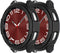 Protective Bumper Cover Case for Samsung Galaxy Watch 6 Classic 43MM 47MM Smartwatch Accessories (47MM, Black&Black)