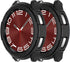 Protective Bumper Cover Case for Samsung Galaxy Watch 6 Classic 43MM 47MM Smartwatch Accessories (47MM, Black&Black)