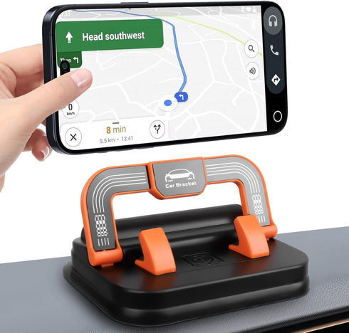 SINOTATO Car Dashboard Phone Holder 360 Rotatable Non-Slip Silicone Pad Car Phone Mount
