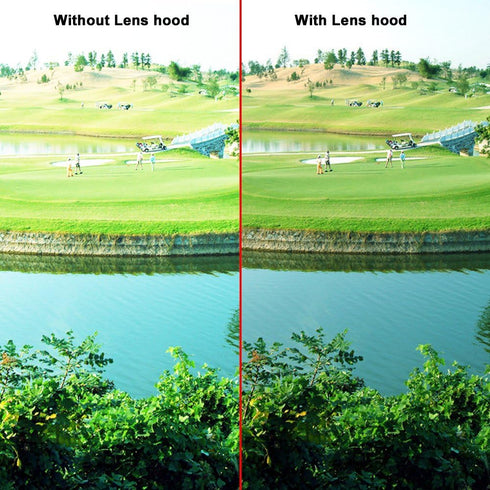 67mm 1 77mm >16mm SIOTI Lens Hood, Oxidation Matte Anti Reflective Treatment, Aluminum Alloy, with * Lens Cap