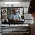 luxceo Video Conference Lighting, Zoom Light for Remote Working, Webcam Lighting for Laptop, Zoom Calls, Live