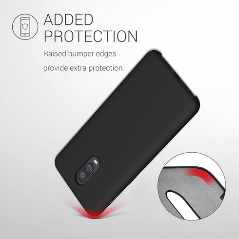kwmobile Case Compatible with OnePlus 6T - TPU Silicone Phone Cover with Soft Finish, Black