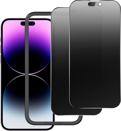 Matte Privacy Screen Protector for iPhone 14ProMax and iPhone 15Plus, Anti-Glare Tempered Glass Film