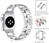 OULUCCI Stainless Steel Band for Apple Watch 38mm 40mm 41mm 42mm 44mm 45mm 46mm 49mm, Women D-Shape Sport Strap