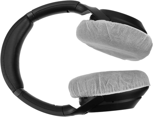 200 Pieces Disposable Non-Woven Earpad Covers for Headphones - Sanitary Headphone Ear Cover (White, M, 8 cm/3.1 Inch)