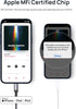 JSAUX 6FT Lightning to 3.5mm Audio Cord, Apple MFi Certified Aux Cable for iPhone 14/13/12/11/X - Grey